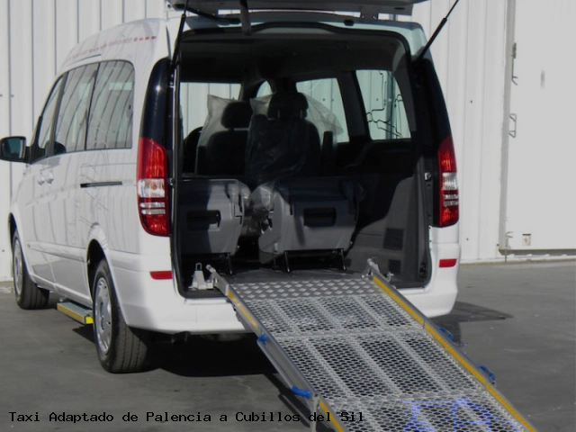 Taxi accesible de Cubillos del Sil a Palencia